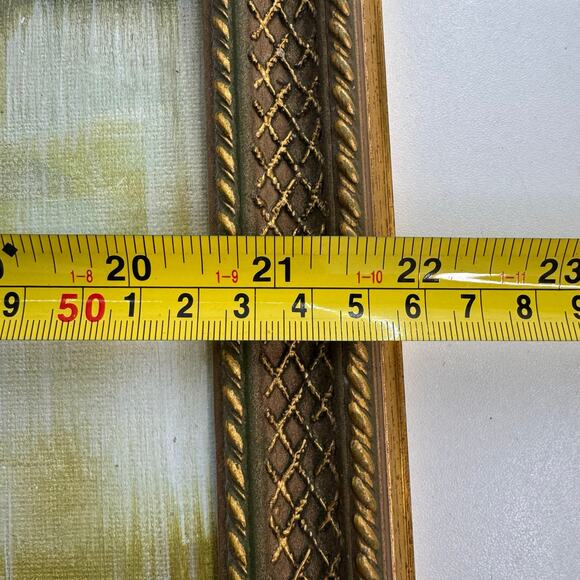 Vintage Oil Painting On Canvas Framed 16 x 20 Village Original Artist Letarte - Picture 9 of 9